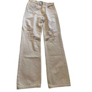 💖Distressed Aeropostale Baggy Fit Blush Jeans Size 30/5 With Ripped Style